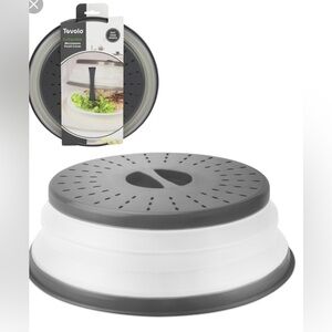 Collapsible Microwave Food Splatter Guard Cover, NWT